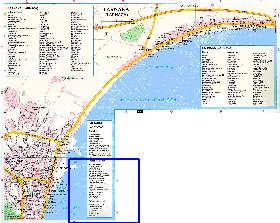 mapa de Larnaca em ingles