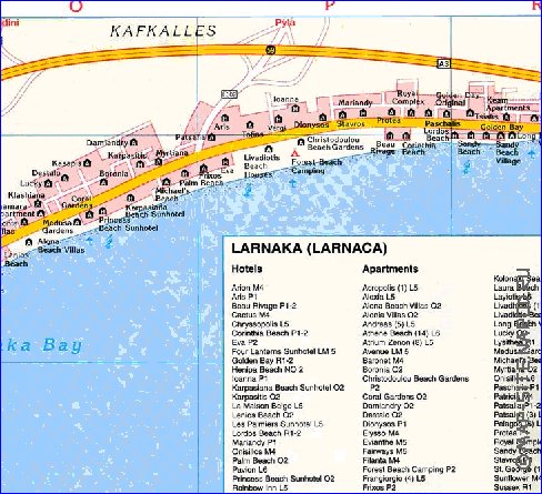 carte de Citium en anglais