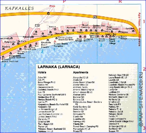 carte de Citium en anglais