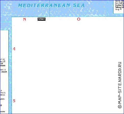 mapa de Larnaca em ingles