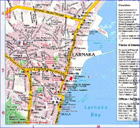 Карта лимассола подробная на русском языке