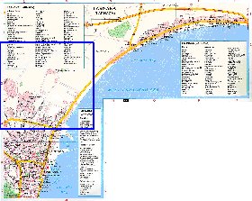 mapa de Larnaca em ingles