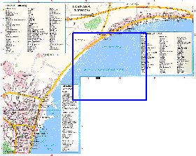 mapa de Larnaca em ingles