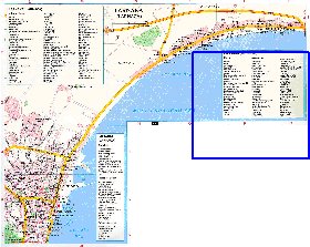 mapa de Larnaca em ingles