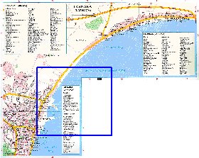 mapa de Larnaca em ingles