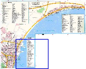 mapa de Larnaca em ingles