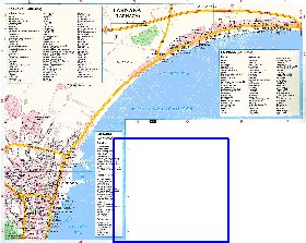 mapa de Larnaca em ingles