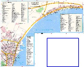 mapa de Larnaca em ingles