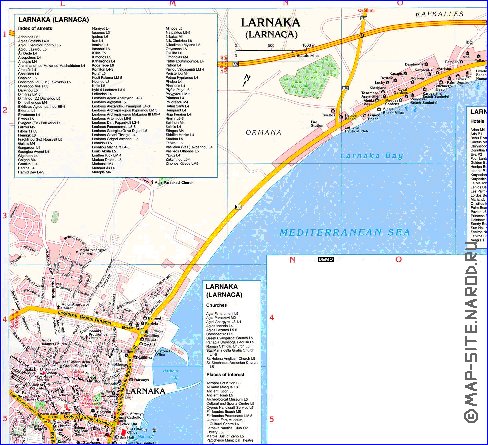 carte de Citium en anglais