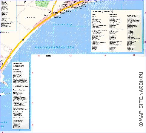 carte de Citium en anglais