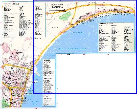 mapa de Larnaca em ingles