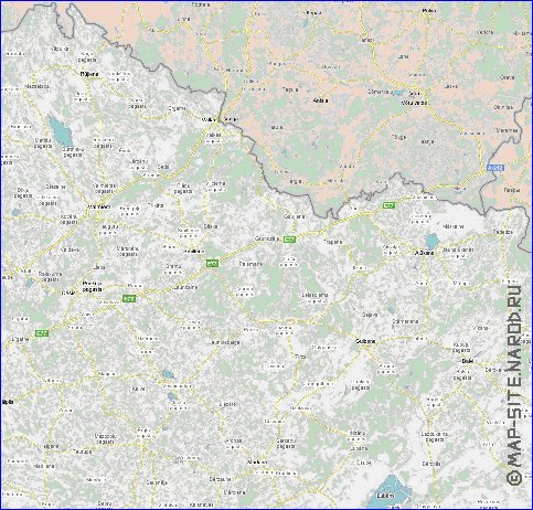 mapa de Letonia em ingles