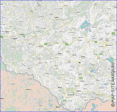 mapa de Letonia em ingles