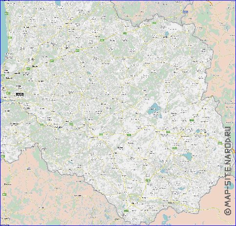 mapa de Letonia em ingles