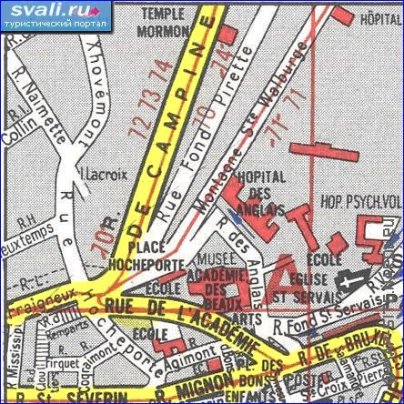 mapa de Liege em frances