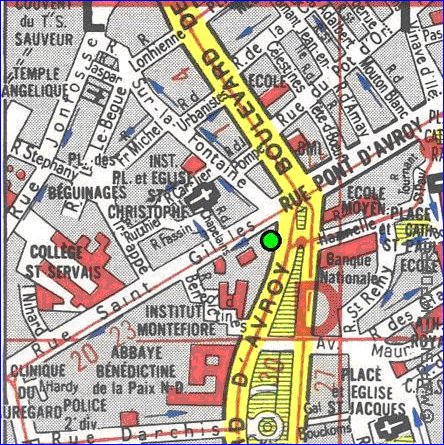 mapa de Liege em frances