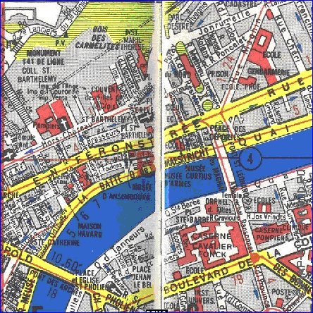 mapa de Liege em frances