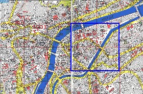 mapa de Liege em frances