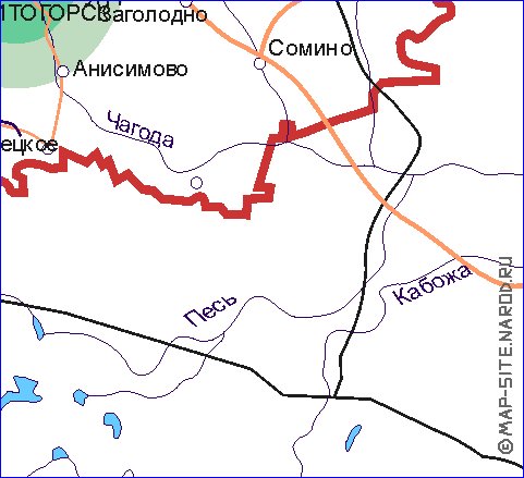 Transporte mapa de Oblast de Leningrado