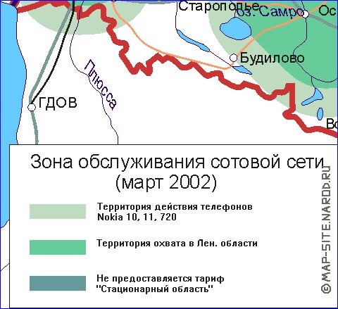 Transporte mapa de Oblast de Leningrado