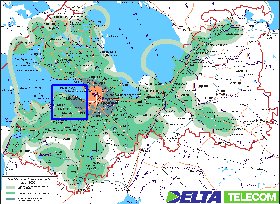 mapa de Oblast de Leningrado
