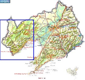 mapa de Liaoning
