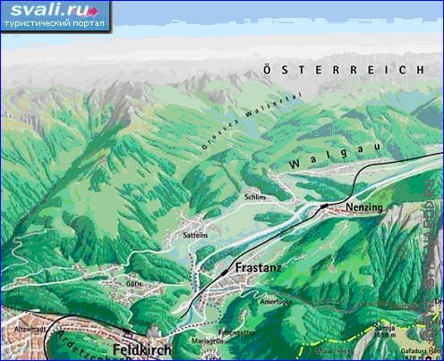 carte de Liechtenstein
