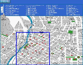 carte de Lima en espagnol