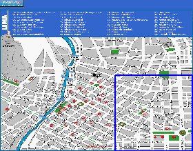 mapa de Lima em espanhol