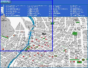 carte de Lima en espagnol