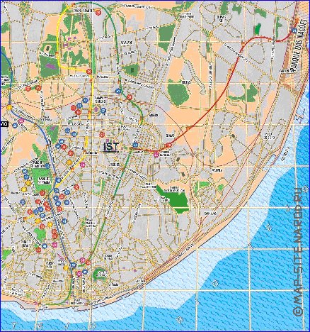 mapa de Lisboa