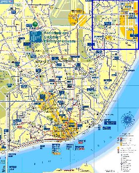 Transporte mapa de Lisboa