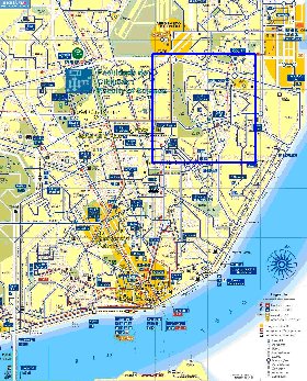 Transporte mapa de Lisboa