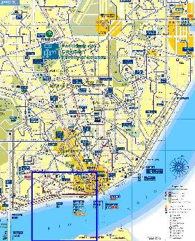 Transporte mapa de Lisboa