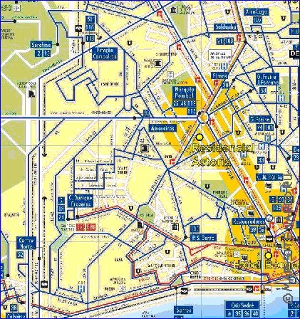 Transporte mapa de Lisboa