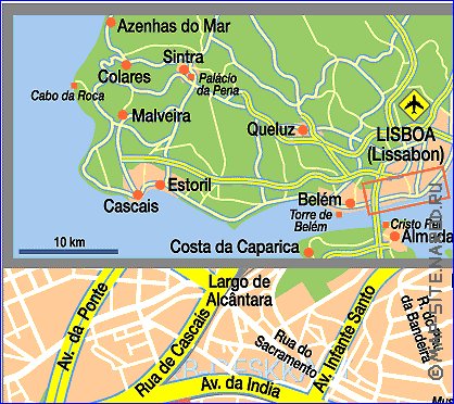 carte de Lisbonne