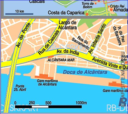 mapa de Lisboa