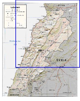 Administratives carte de Liban