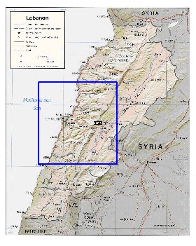 Administratives carte de Liban