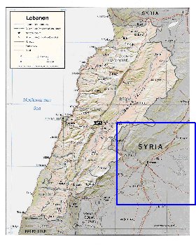 Administratives carte de Liban