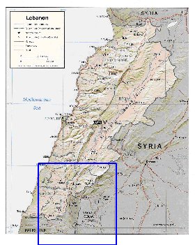 Administratives carte de Liban