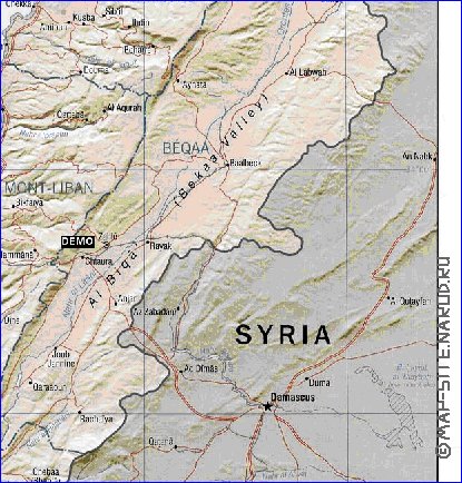 Administratives carte de Liban