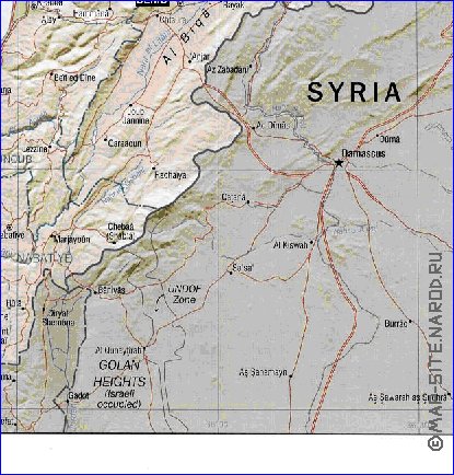 Administratives carte de Liban