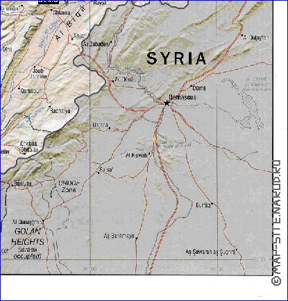 Administratives carte de Liban