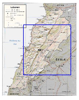 Administratives carte de Liban