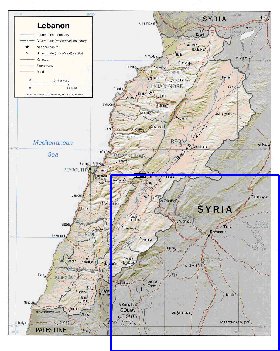 Administratives carte de Liban