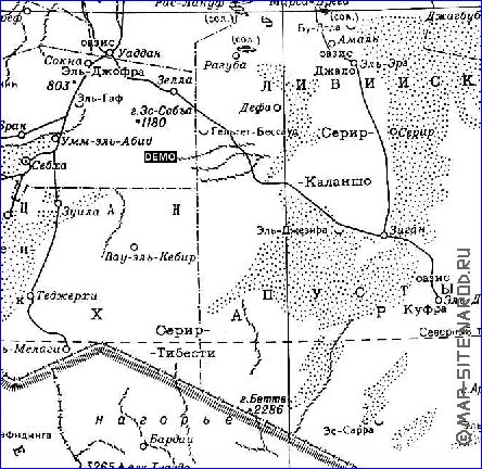 Administrativa mapa de Libia