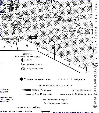 Economico mapa de Libia