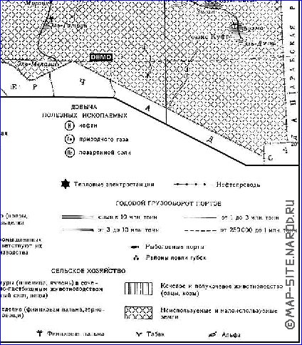 Economico mapa de Libia