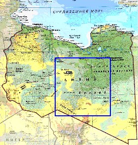 carte de Libye